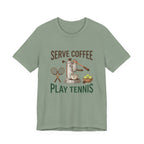 Serve Coffee Play Tennis T-Shirt